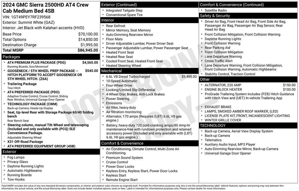 2024 GMC Sierra 2500 HD AT4