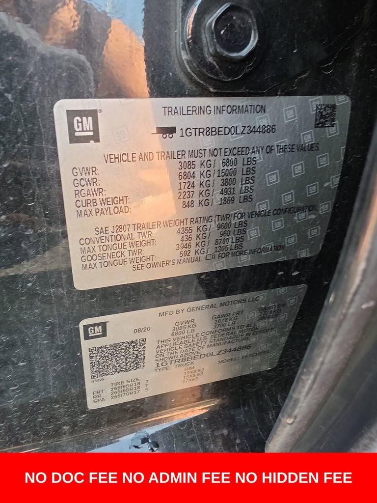 2020 GMC Sierra 1500 SLE