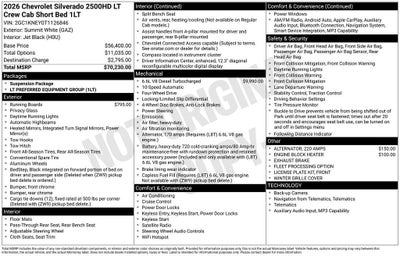 2026 Chevrolet Silverado 2500 HD LT
