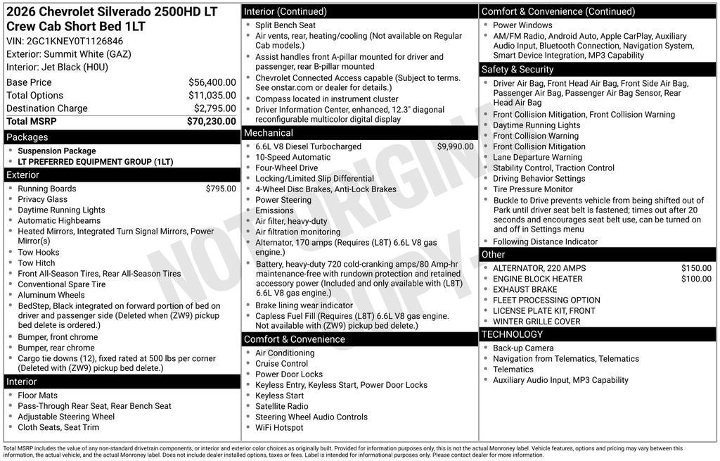 2026 Chevrolet Silverado 2500 HD LT