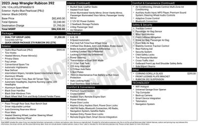 2023 Jeep Wrangler Rubicon 392