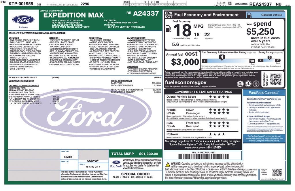 2024 Ford Expedition Max Platinum