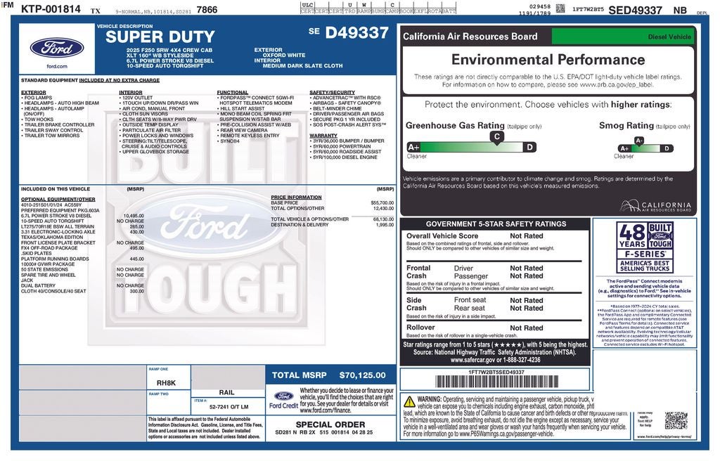 2025 Ford F-250SD XLT