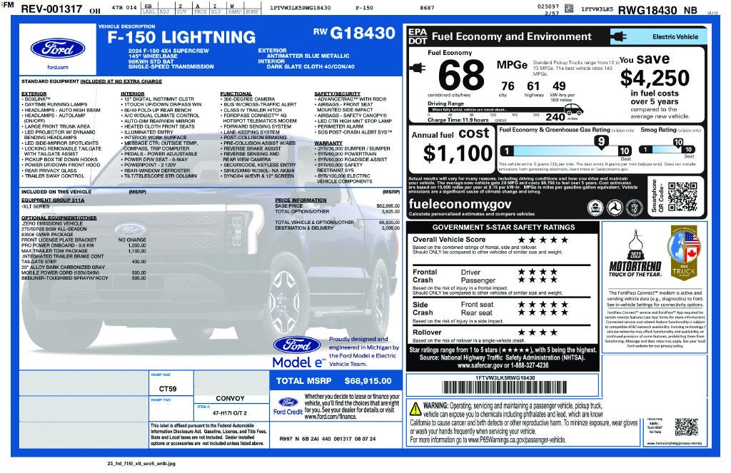 2024 Ford F-150 Lightning XLT