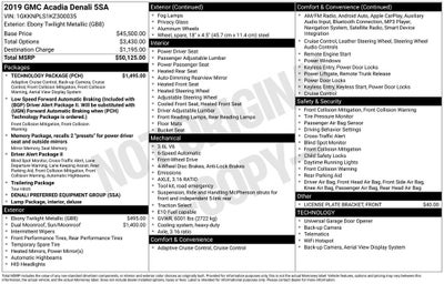 2019 GMC Acadia Denali