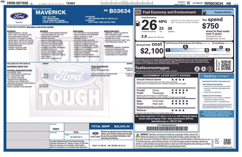 2024 Ford Maverick XLT