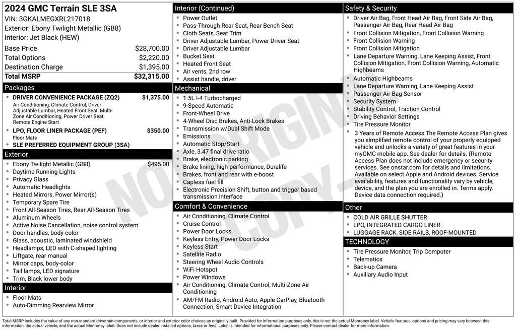 2024 GMC Terrain SLE