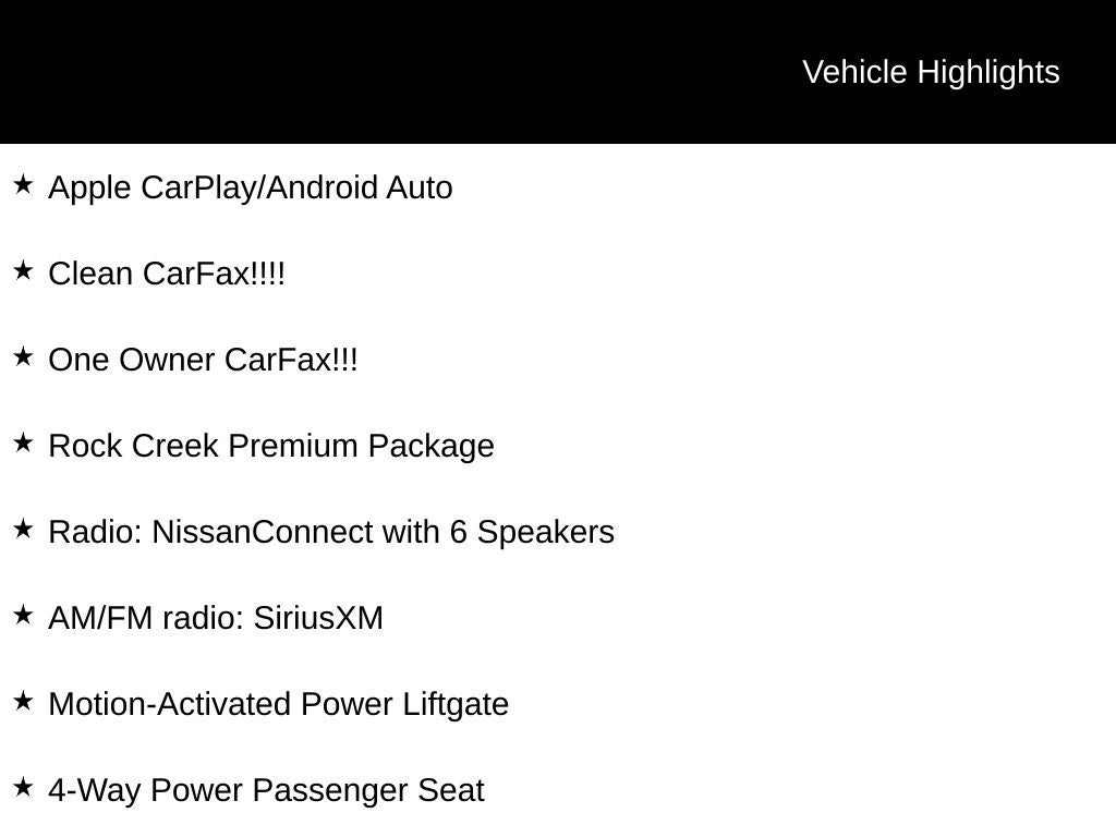 2025 Nissan Rogue Rock Creek