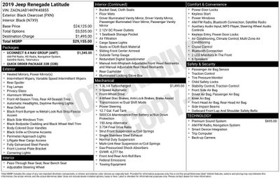 2019 Jeep Renegade Latitude