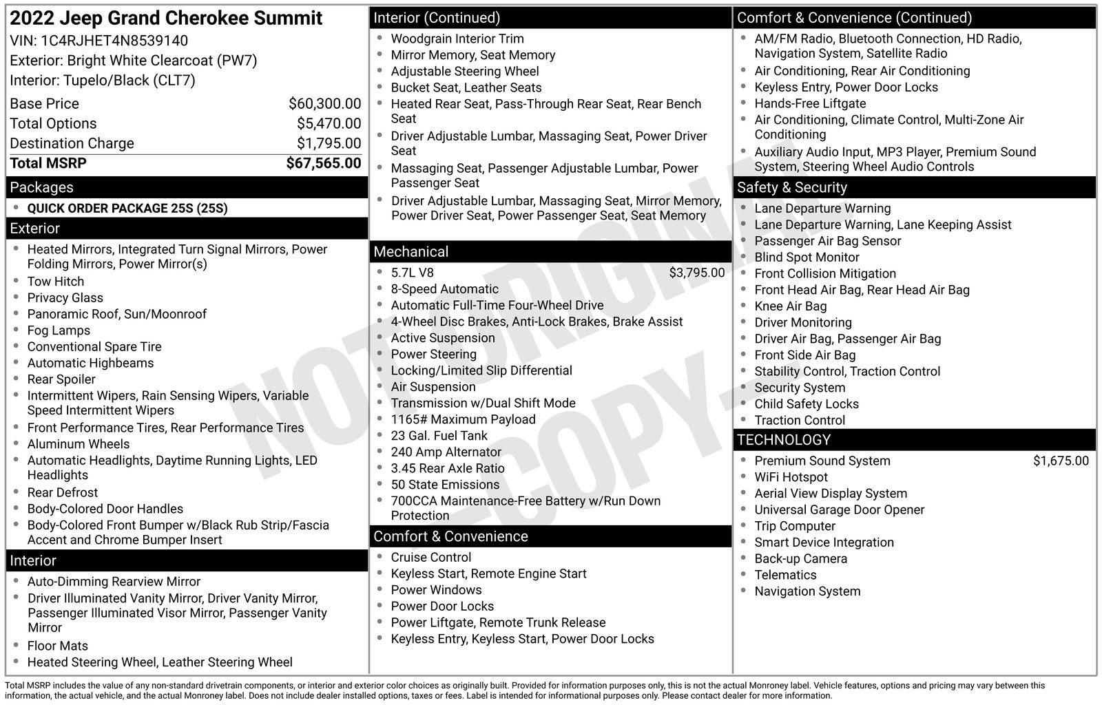 2022 Jeep Grand Cherokee Summit
