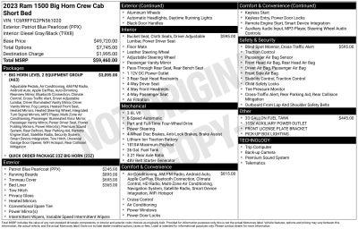 2023 RAM 1500 Big Horn/Lone Star