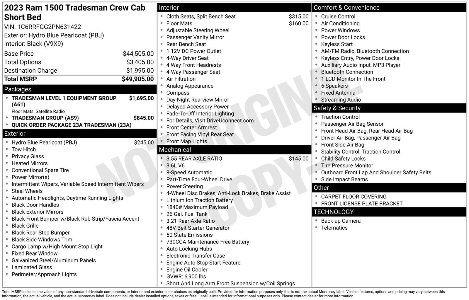 2023 RAM 1500 Tradesman
