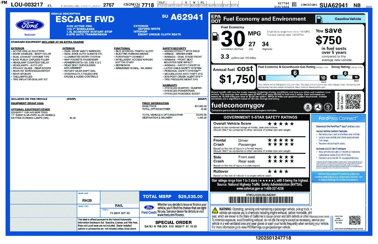 2025 Ford Escape Active