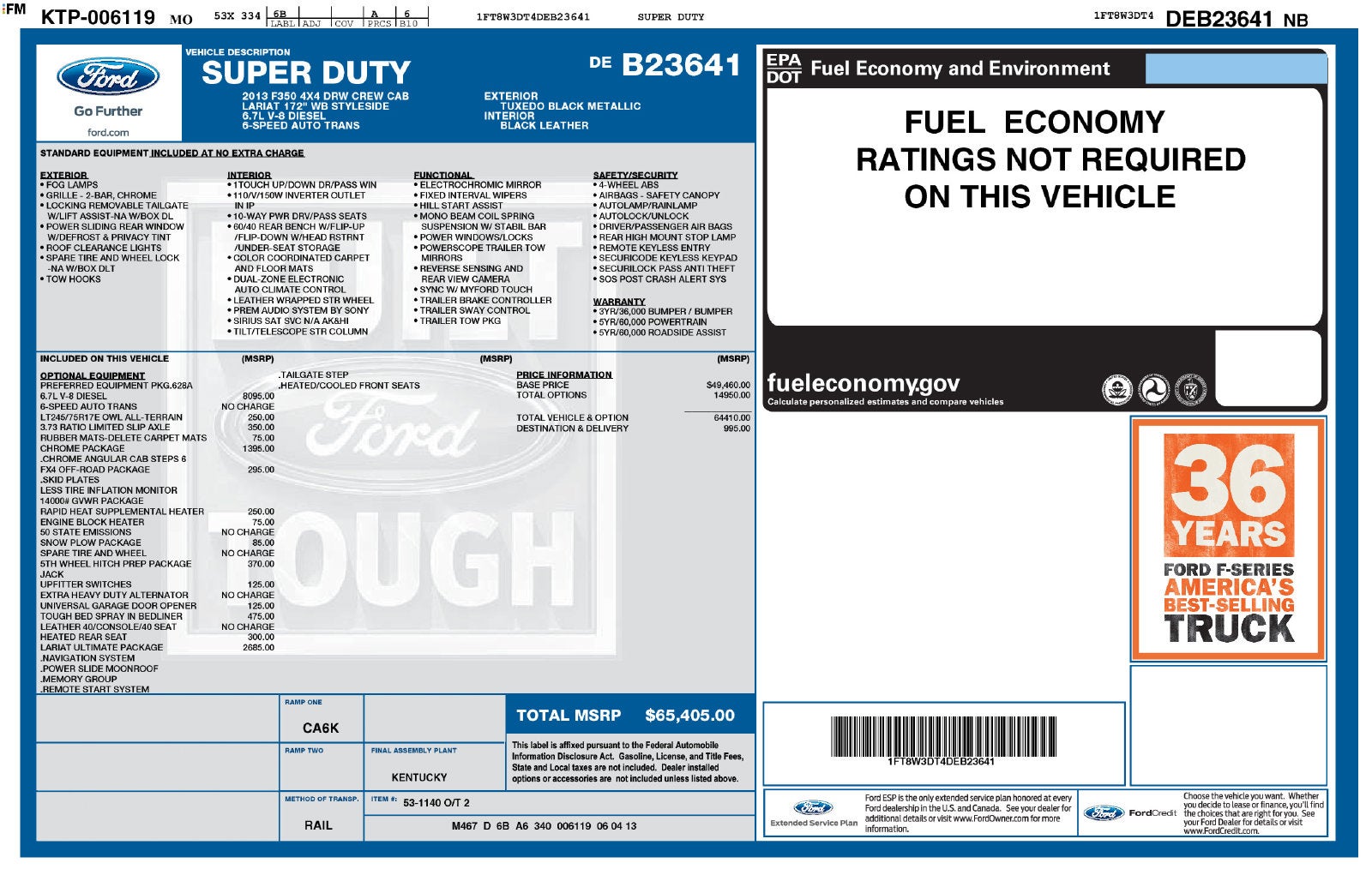 2013 Ford F-350SD Lariat DRW