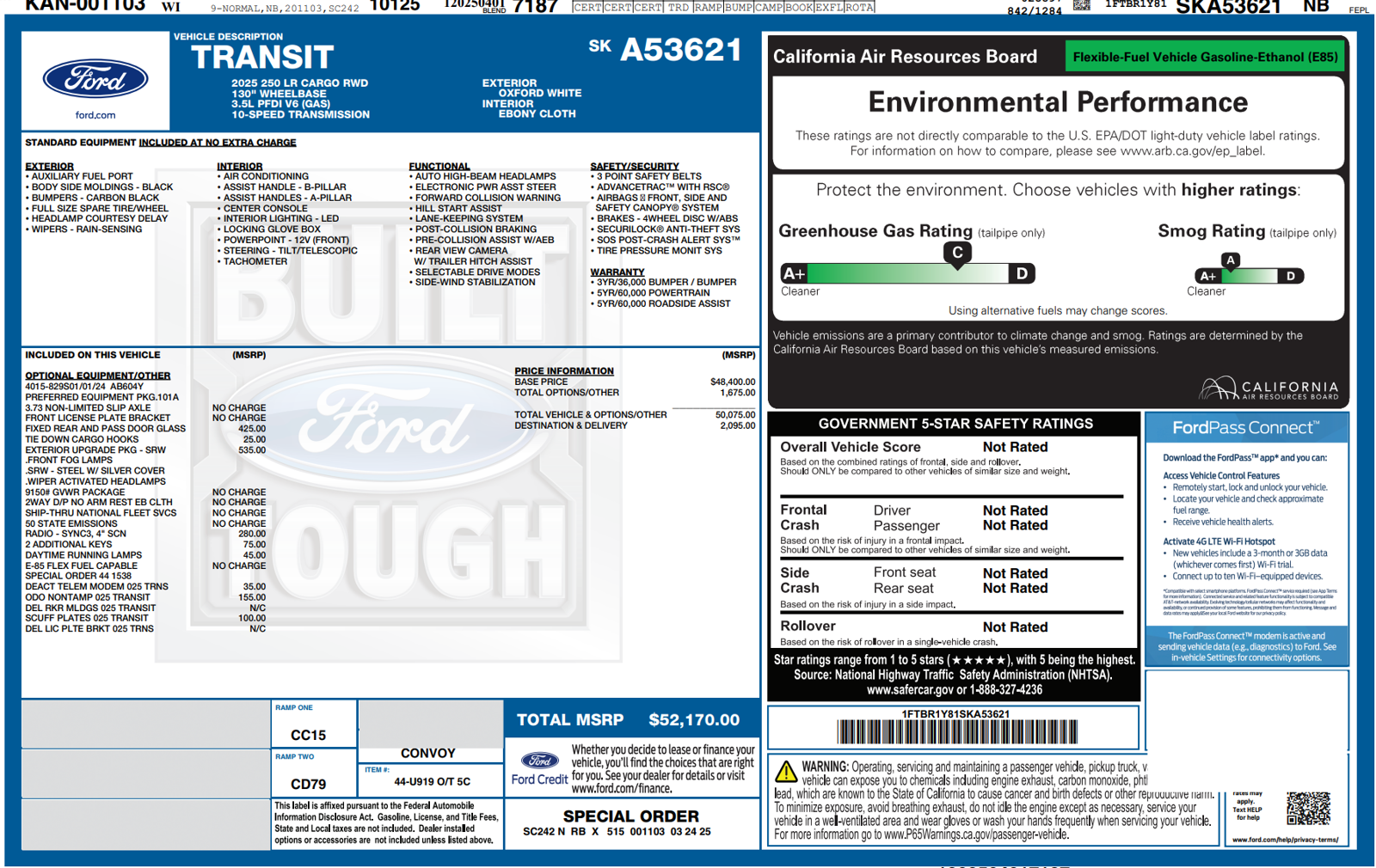 2025 Ford Transit-250 Base