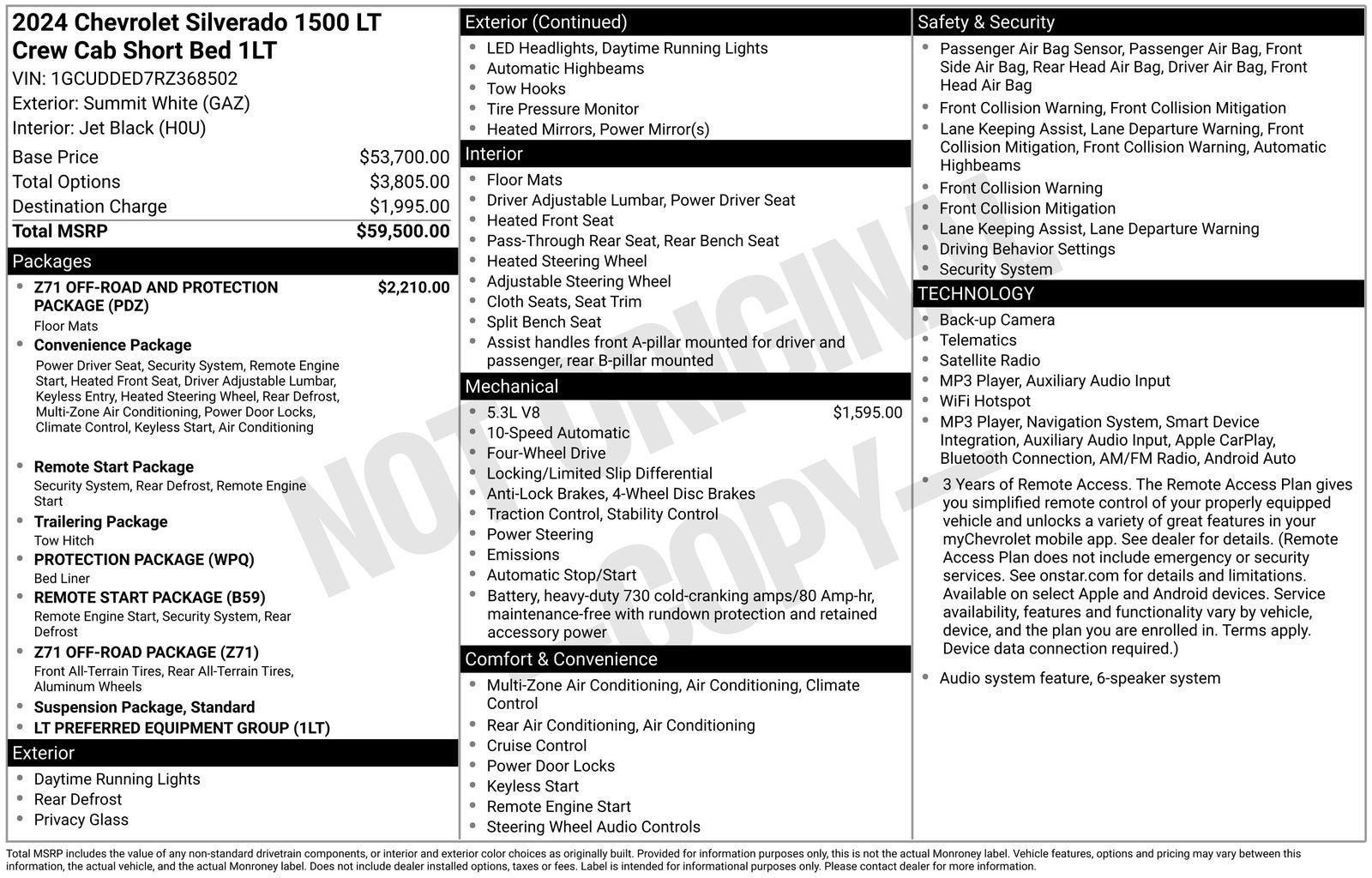 2024 Chevrolet Silverado 1500 LT LT1