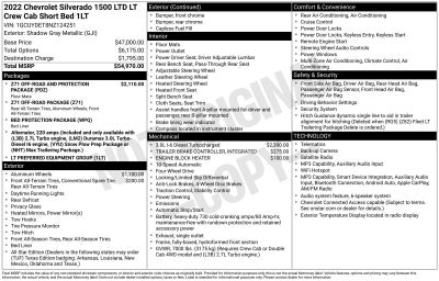 2022 Chevrolet Silverado 1500 LTD LT