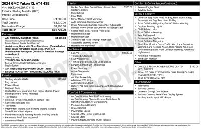 2024 GMC Yukon XL AT4