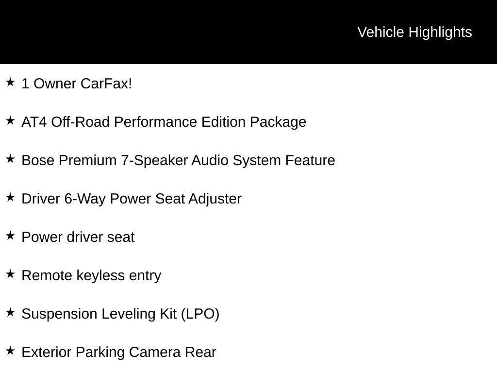 2022 GMC Canyon AT4 w/Leather