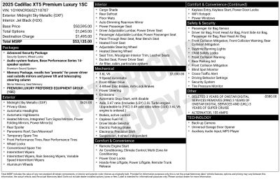 2025 Cadillac XT5 Premium Luxury
