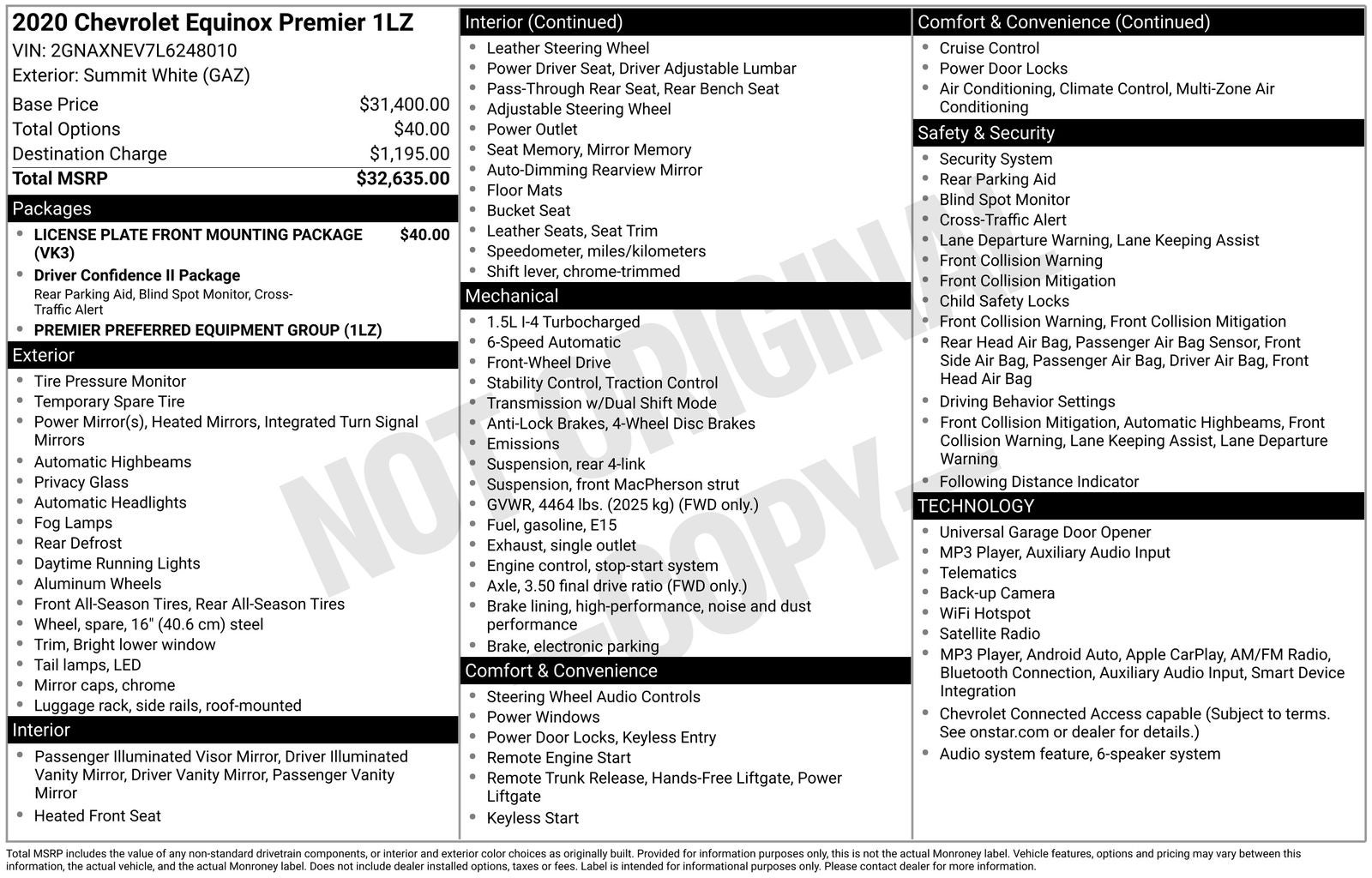 2020 Chevrolet Equinox Premier