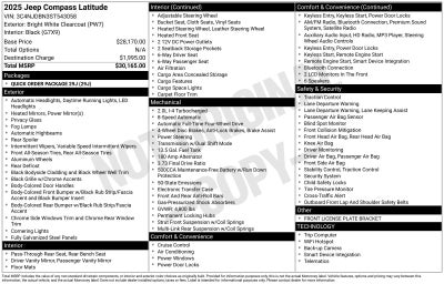 2025 Jeep Compass Latitude