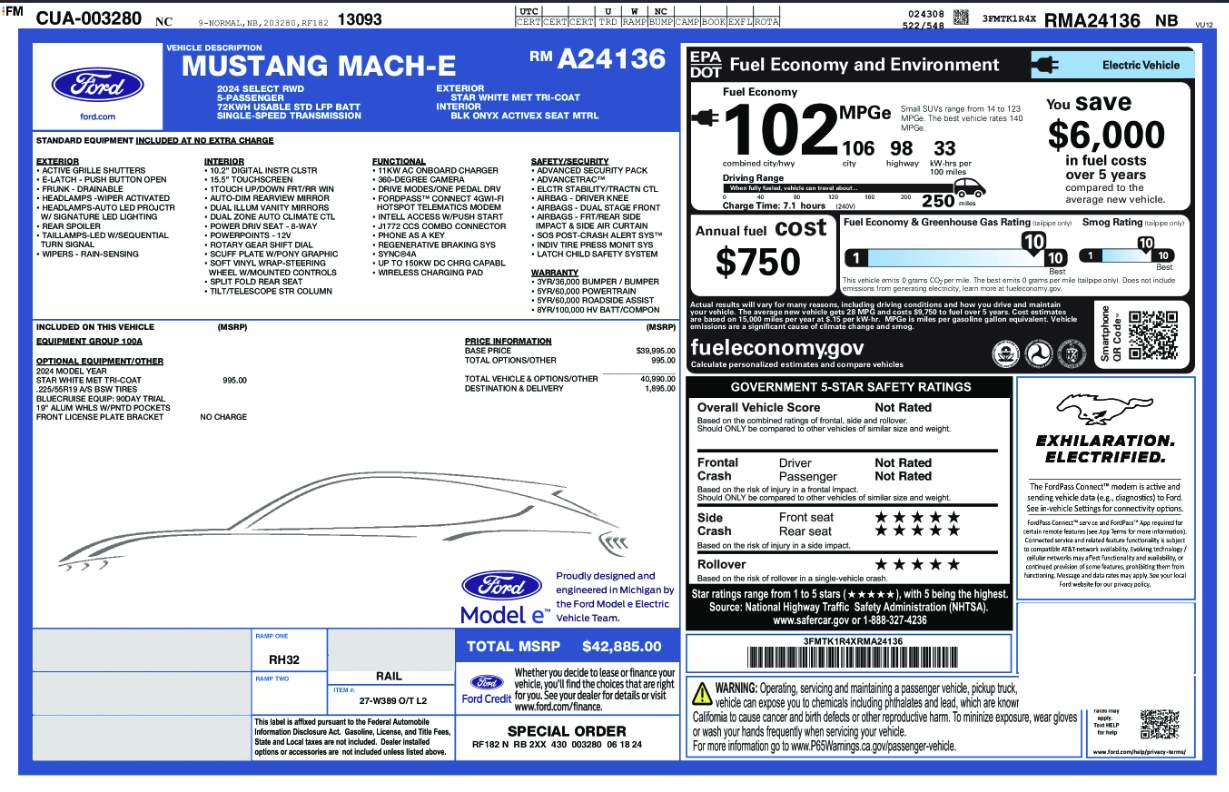 2024 Ford Mustang Mach-E Select