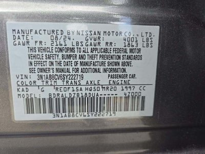 2025 Nissan Sentra SV
