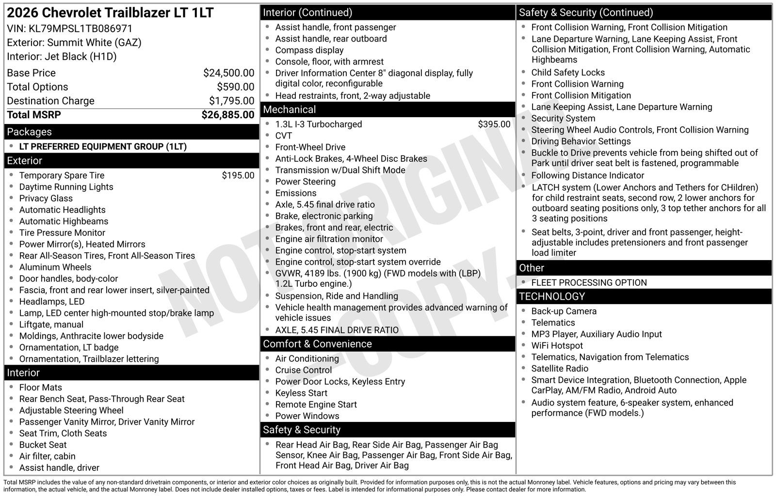 2026 Chevrolet TrailBlazer LT